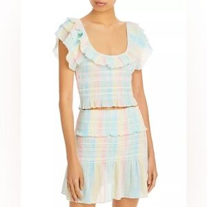 LoveShackFancy Saba top and Camilla Skirt